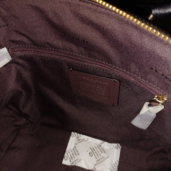 MEDIUM BLACK COACH HANDBAG - Picture 4 of 5